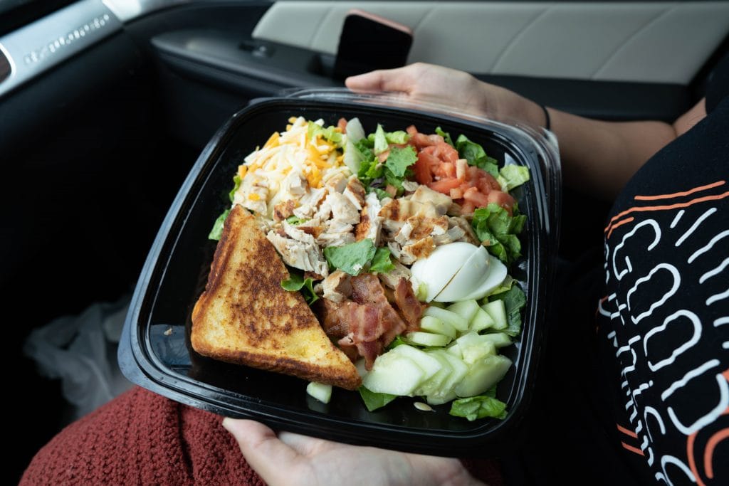 keto cobb zalad from zaxbys