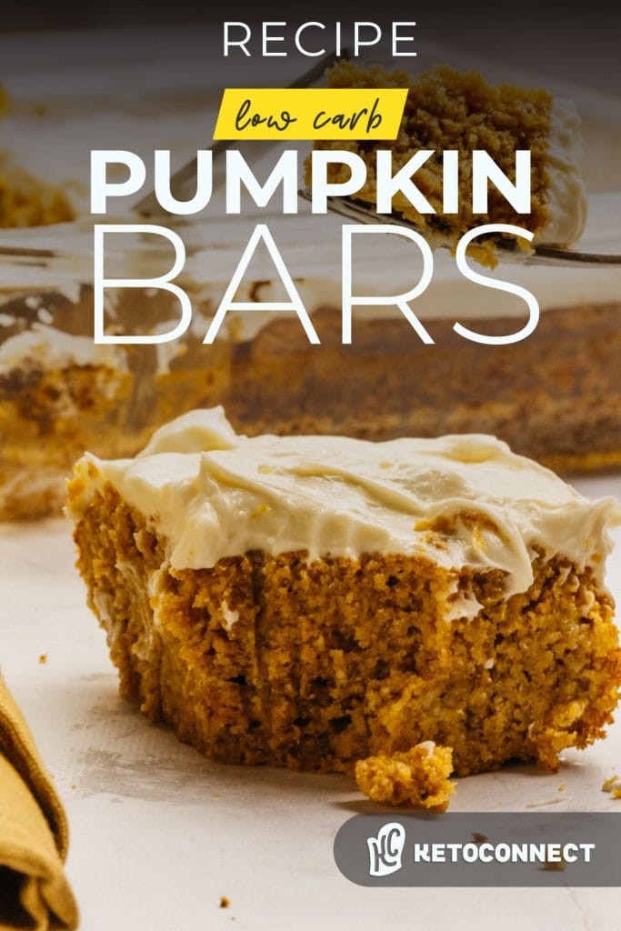 keto pumpkin bars are a great fall recipe