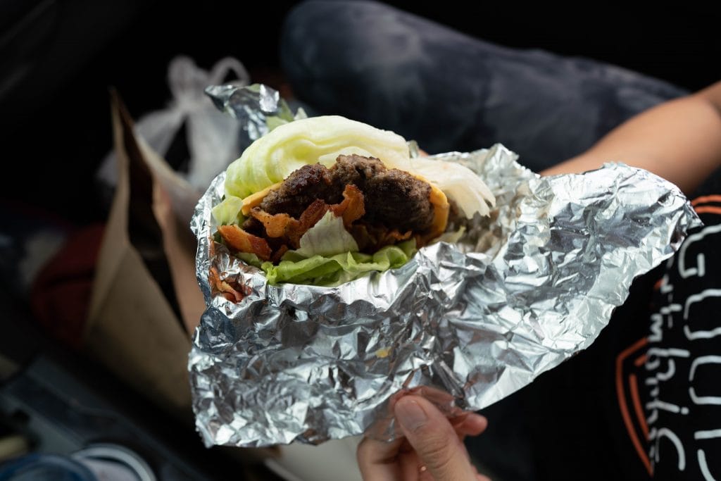 lettuce wrapped burger from five guys