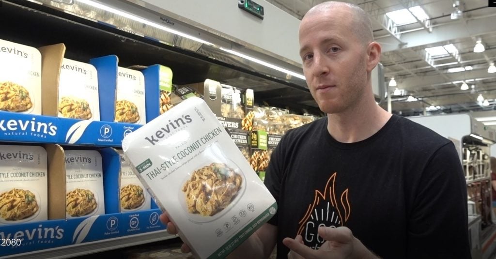 man showing which items are good for keto at costco