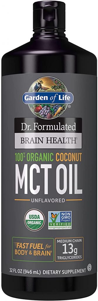 Garden of Life Dr Formulated Brain Health 100% Organic Coconut MCT Oil
