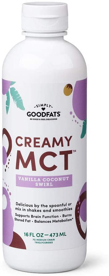 Best MCT Oil for Keto Simply GOODFats Simply Goodfats Creamy Mct Vanilla Coconut Swirl