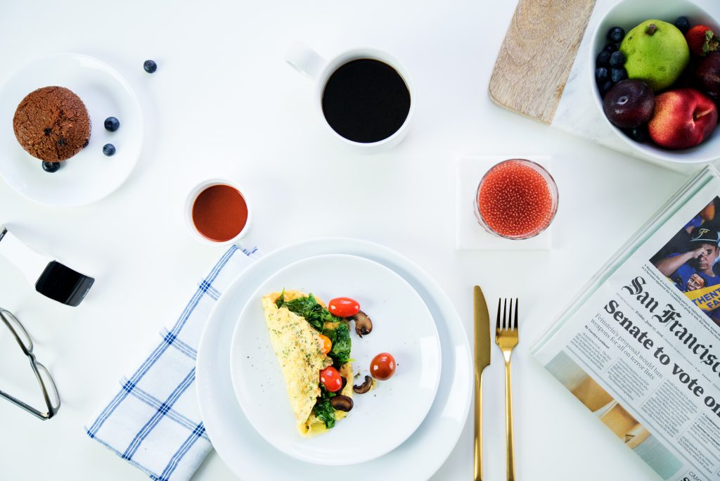 trifeta breakfast meal on the table