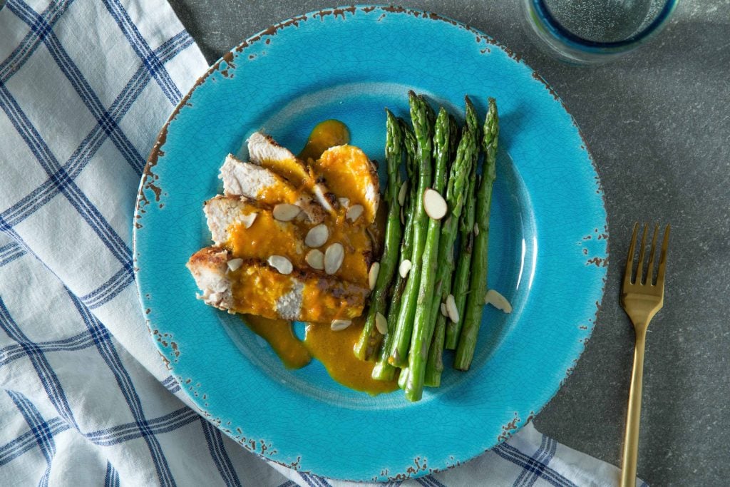 trifecta meals review trifecta tangerine chicken meal on the dish