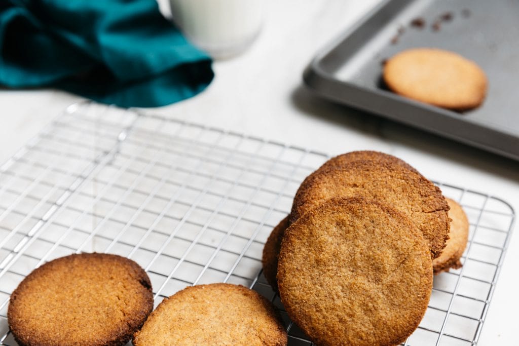 Gingerbread Cookies on an over rack