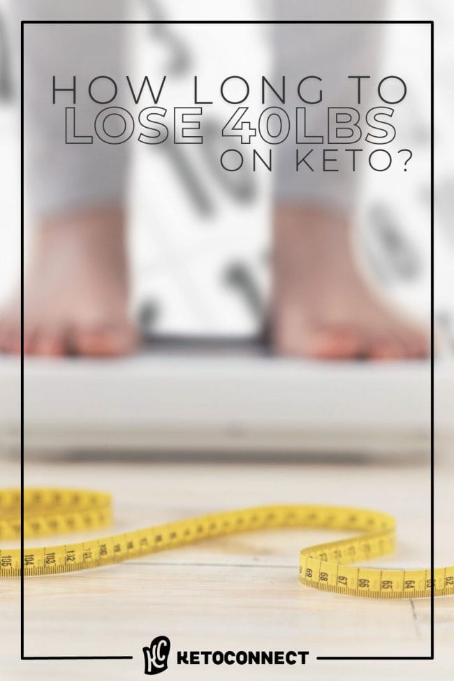 How Long to lose 40 pounds on keto