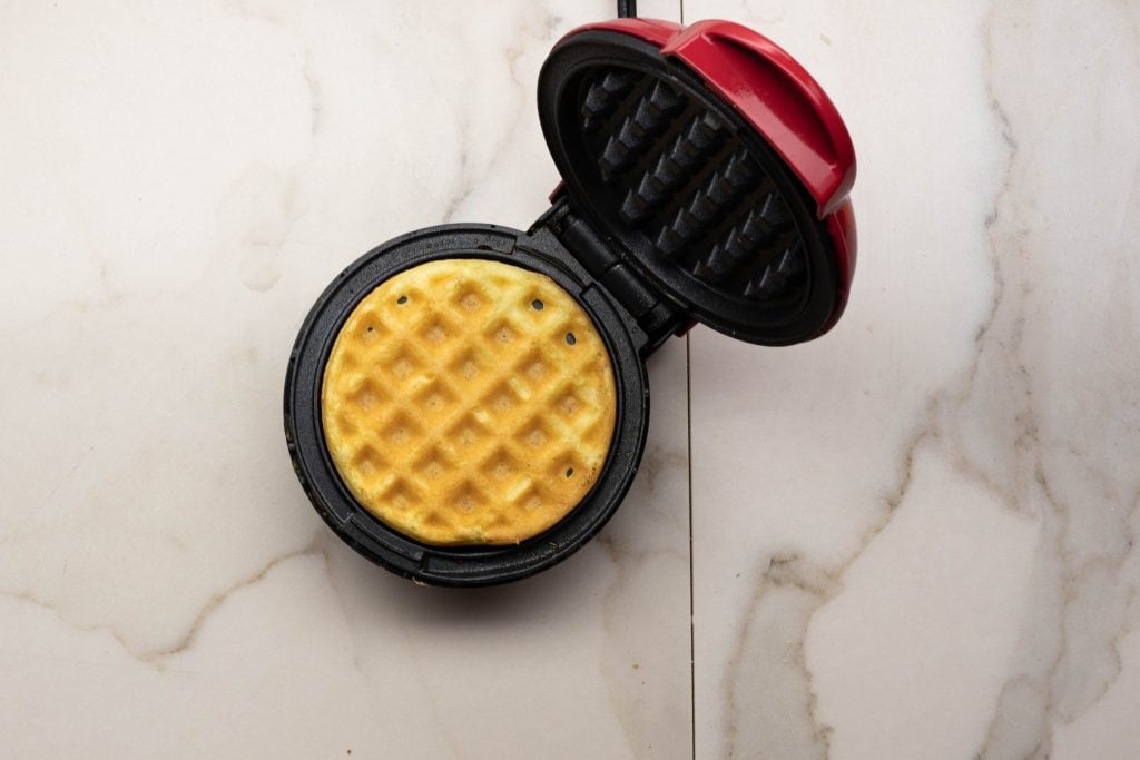wonder bread chaffle freshly cooked keto wonderbread chaffle