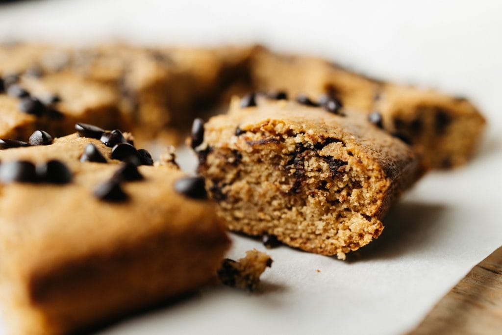 Sugar Free Keto Chocolate Chip Cookie Bars