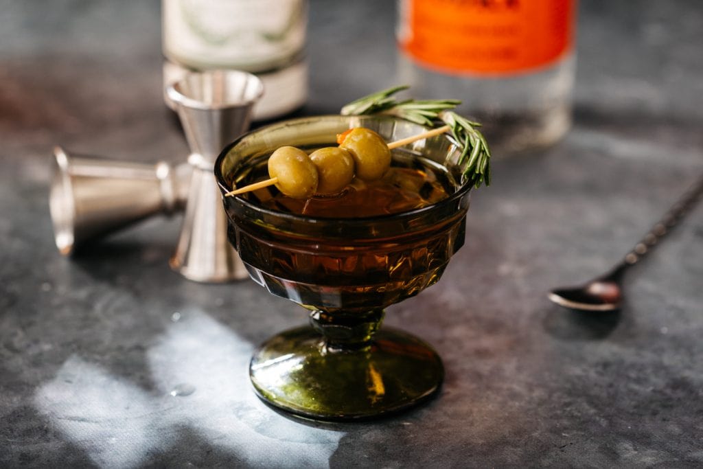 Martini Keto served in a glass
