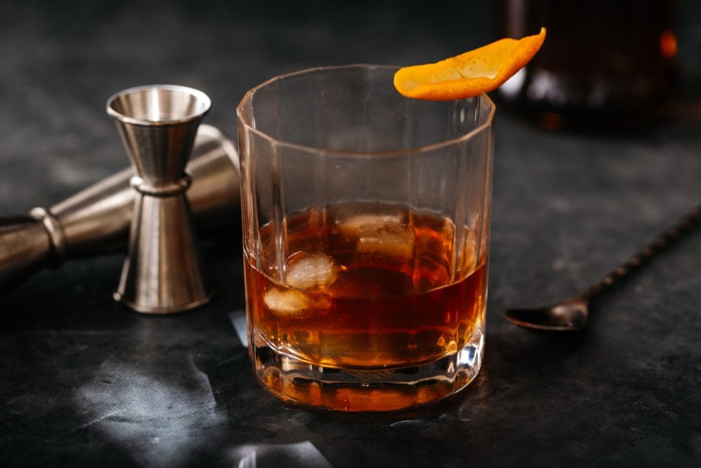how to make Keto Old Fashioned cocktail