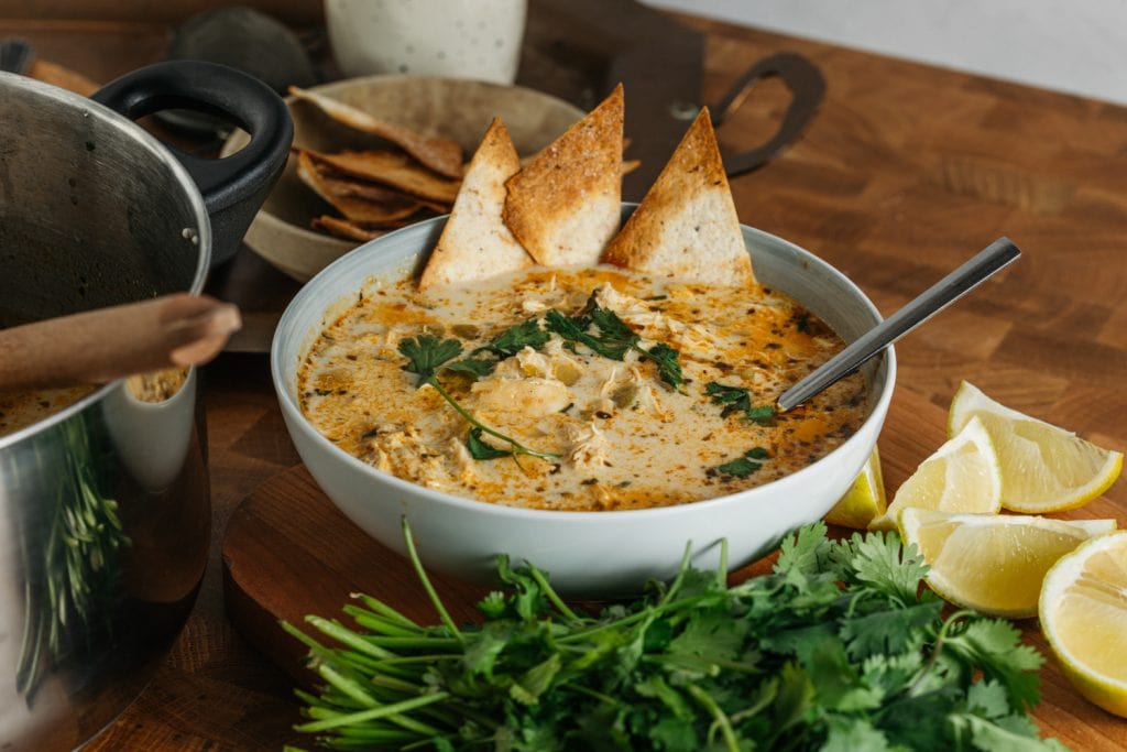 Keto White Chicken Chili