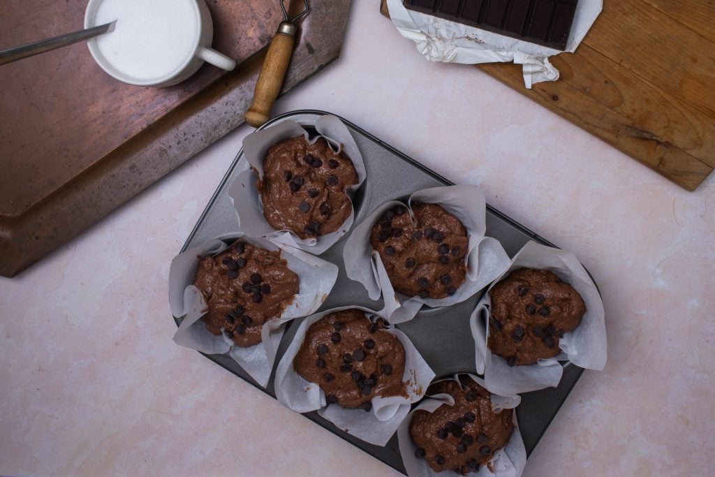 Keto Chocolate Muffins muffin tins