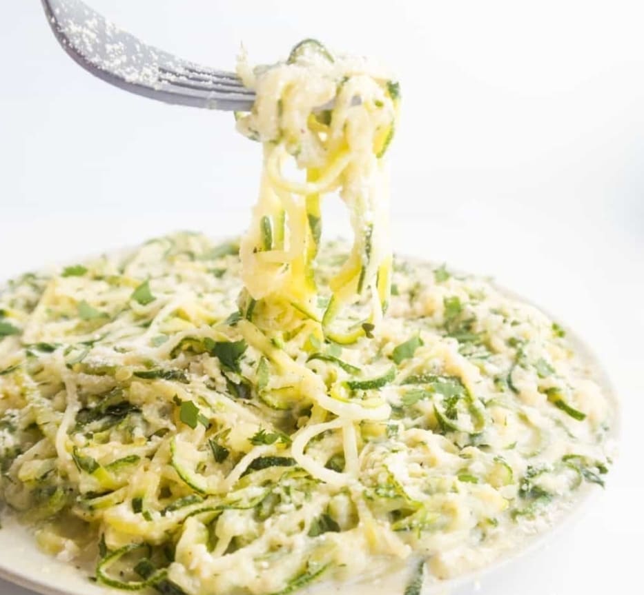 keto lunch ideas Keto Zucchini Alfredo