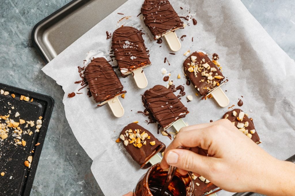 keto ice cream bars Toppings for Chocolate Ice Cream Bars