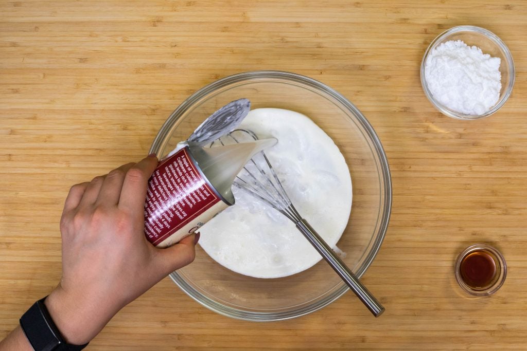 keto ice cream bars combining ingredients