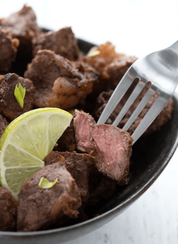 Keto Air Fryer Steak Bites