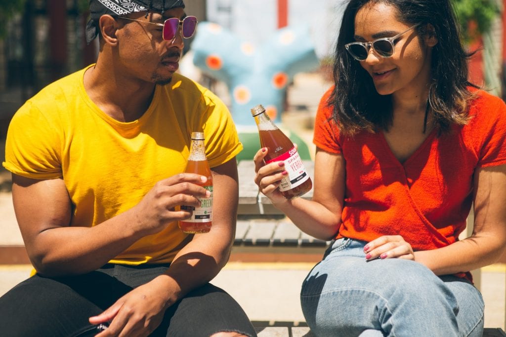 diet soda on keto man and woman drinking soda