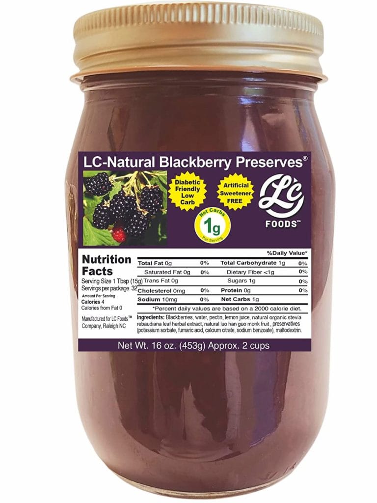 keto jelly Low Carb Foods Blackberry Preserves Jam