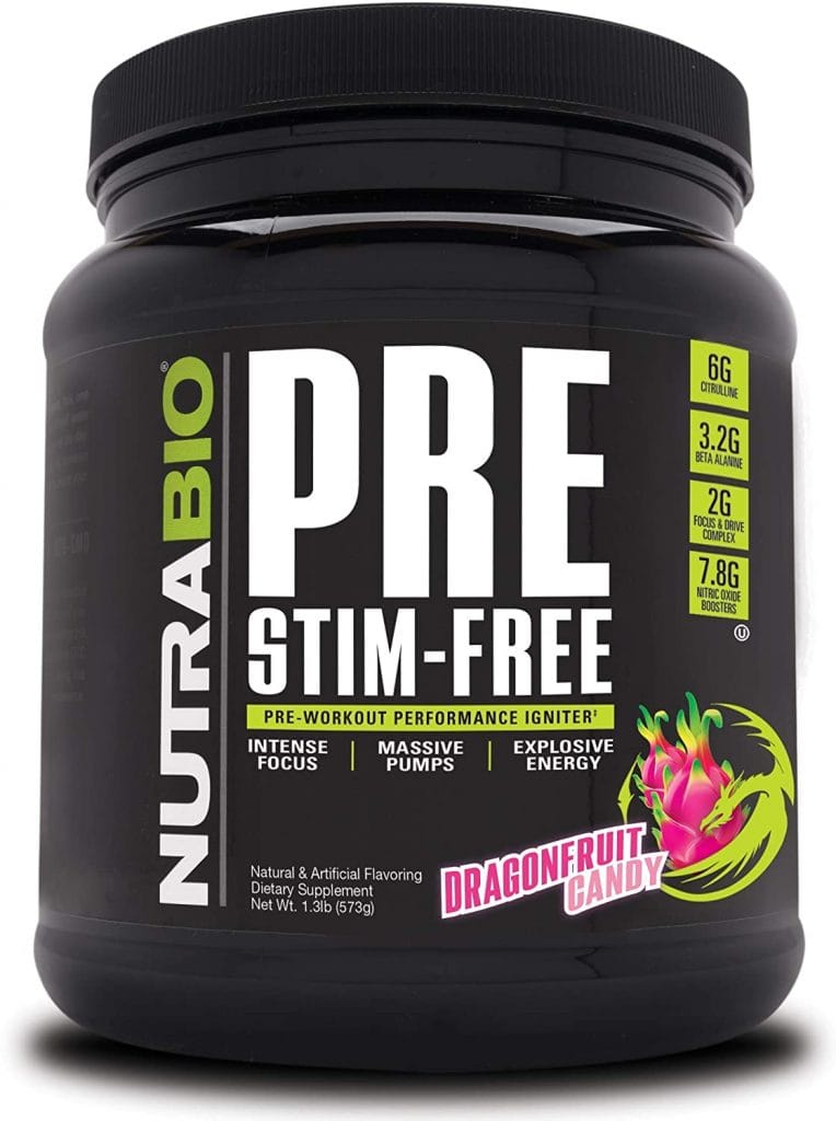 best non stim pre workout NutraBio PRE Stim Free