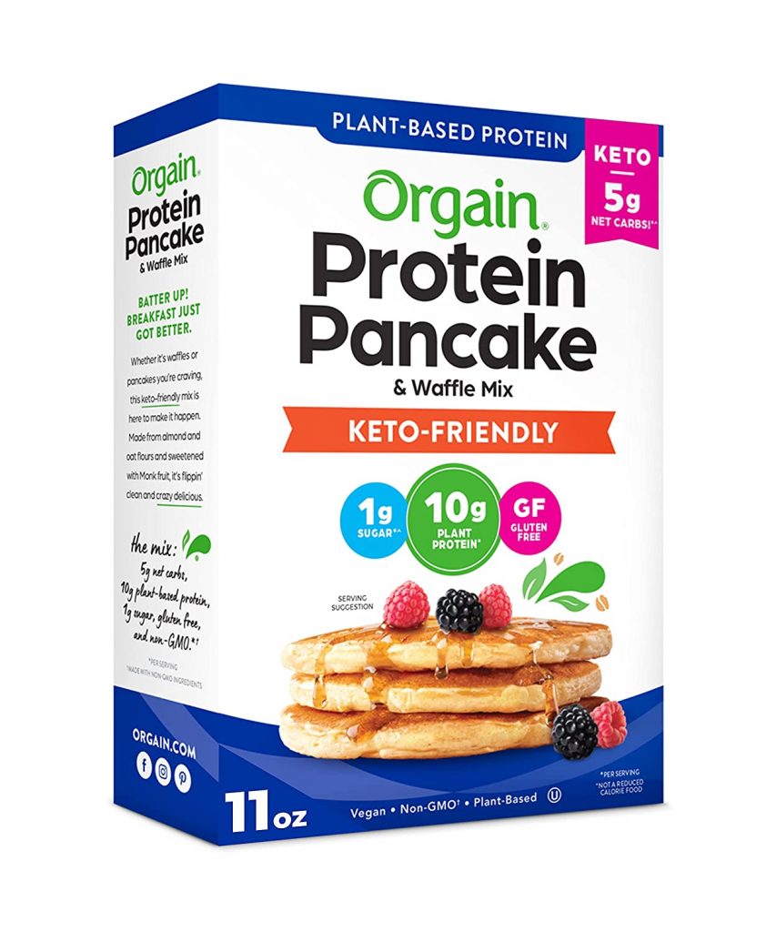 best keto pancake mix Orgain Keto Friendly Protein Pancake & Waffle Mix