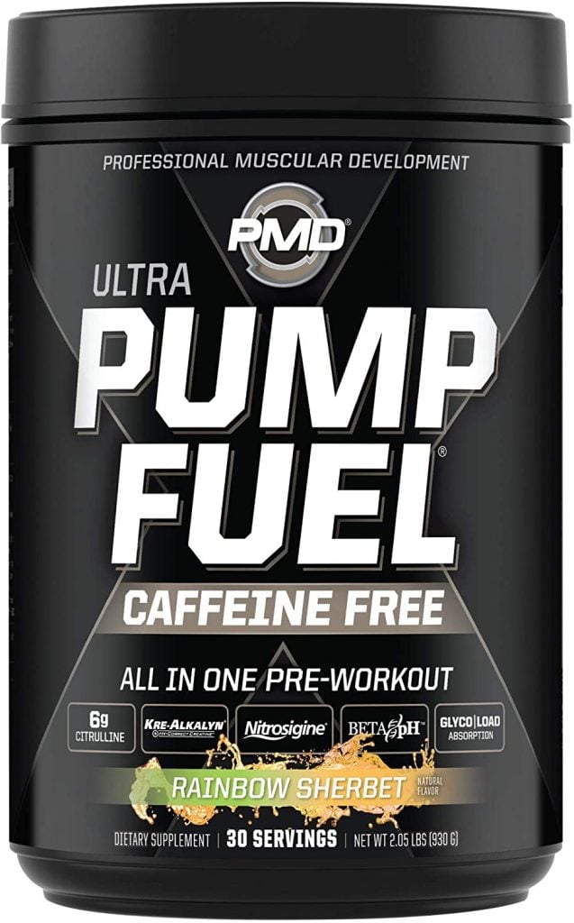 best non stim pre workout PMD Sports Ultra Pump Fuel Caffeine Free