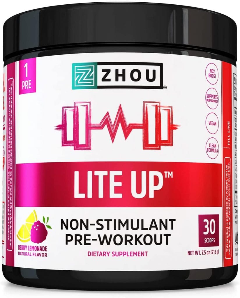 Zhou Lite Up Non-Stimulant Pre Workout 