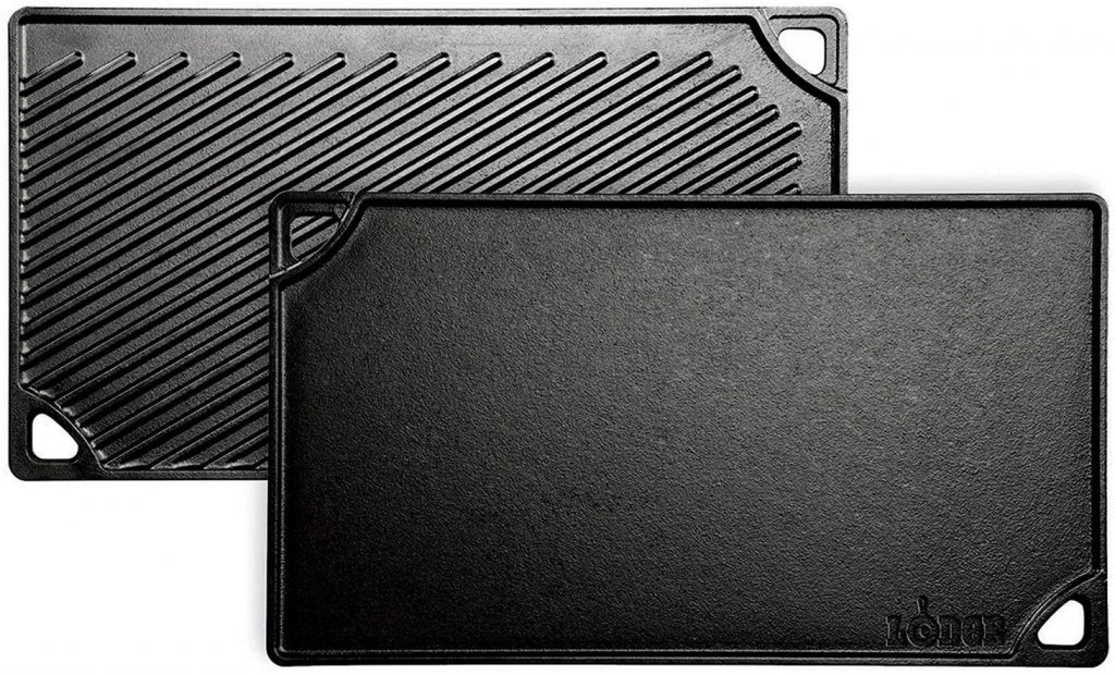 best cast iron griddle Lodge Pre-Seasoned Reversible Grill And Griddle