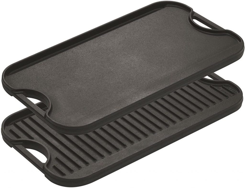 best cast iron griddle Lodge Pre-Seasoned Reversible Grill And Griddle With Handles