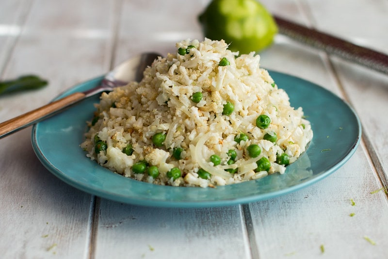 cooked cauliflower rice dish