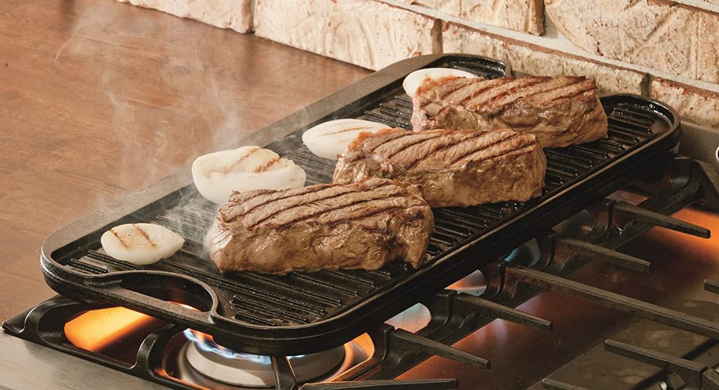 cooking with cast iron griddle