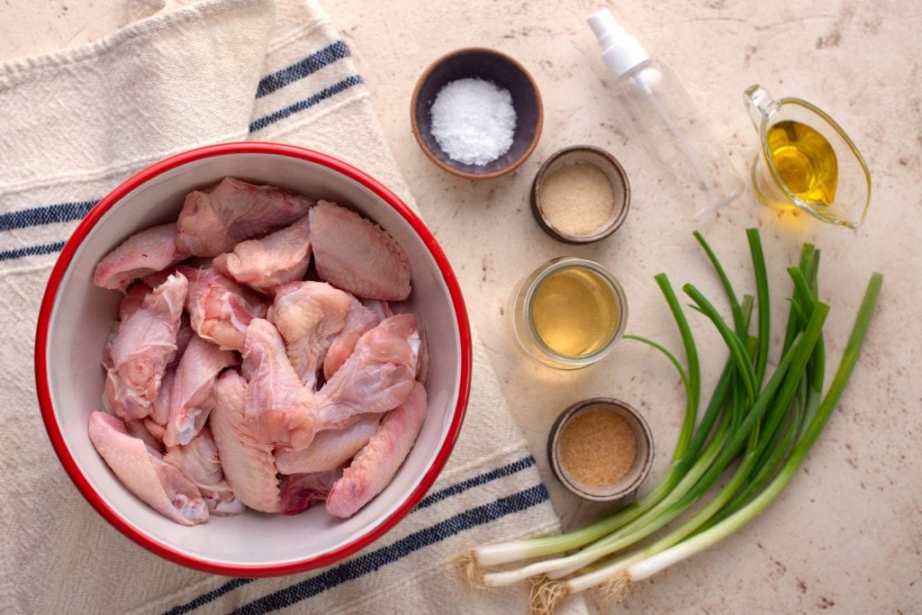 Ingredients for Salt and Vinegar Wings