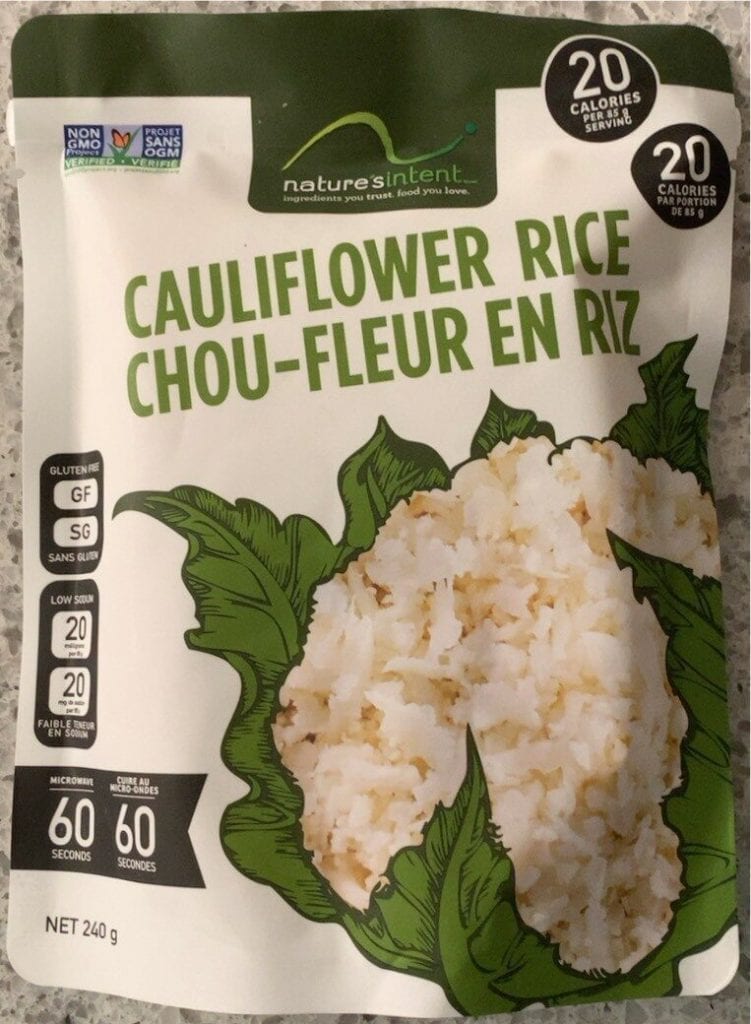 costco cauliflower rice review Nature's Intent cauliflower rice