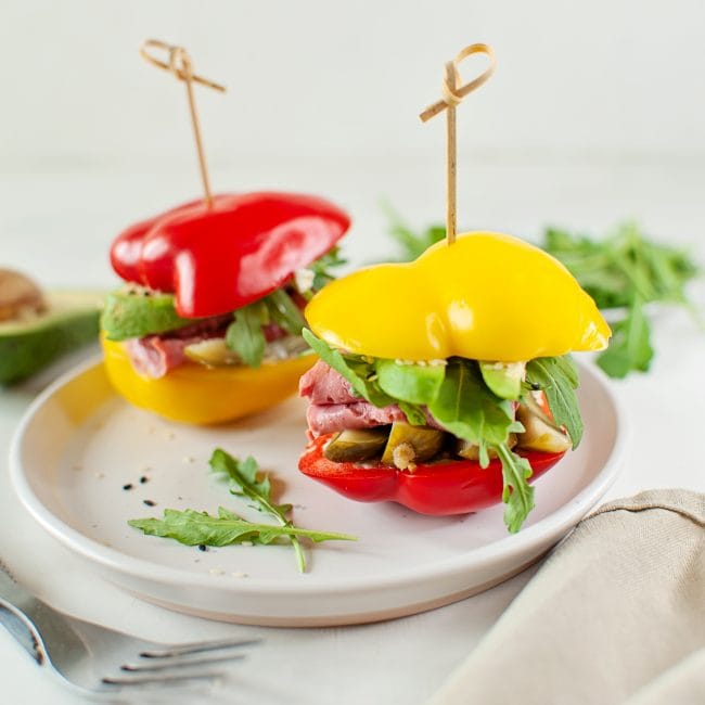 bell pepper sandwich bell pepper sandwich