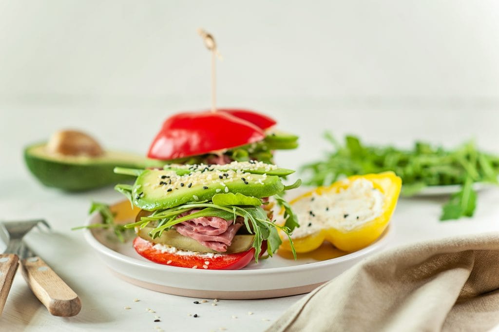 bell pepper sandwich bell pepper sandwich