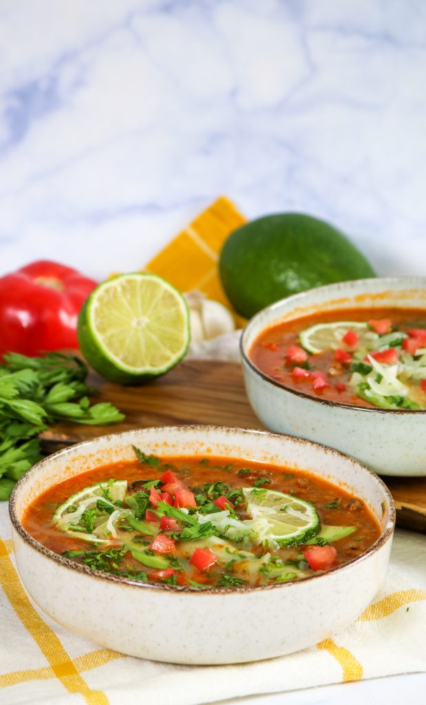 delicious keto taco soup