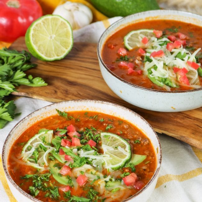 keto taco soup