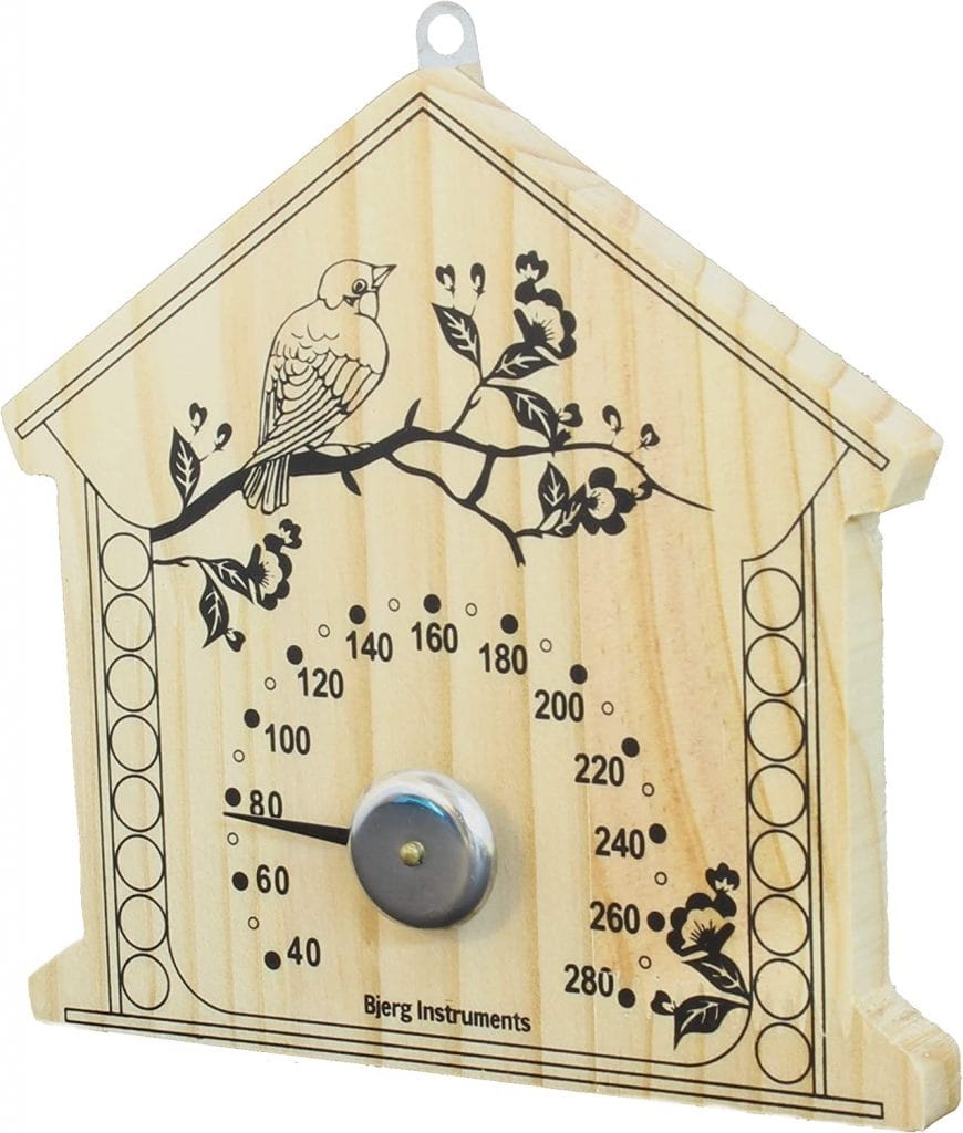 best temp for sauna Bjerg Instruments Sauna Thermometer Temperature