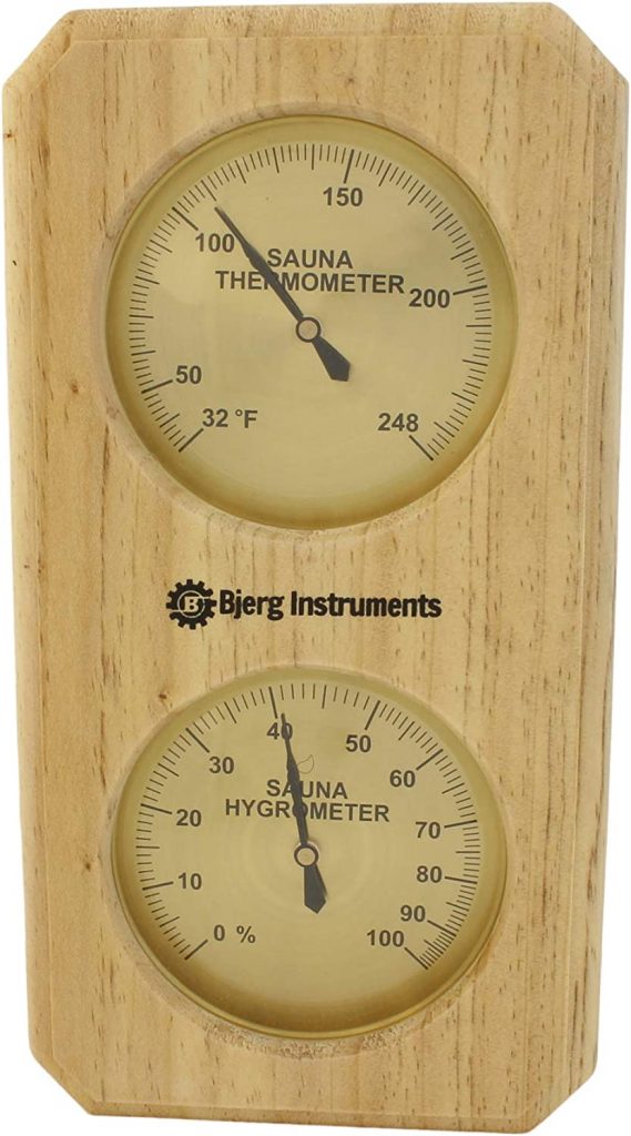Bjerg Instruments Sauna Thermometer and Hygrometer