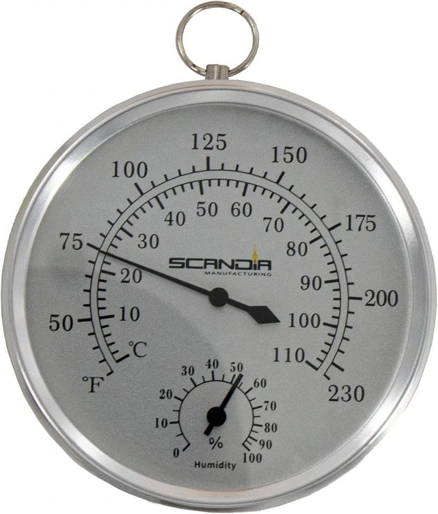 best temp for sauna Scandia Manufacturing Sauna & Steam Thermometer