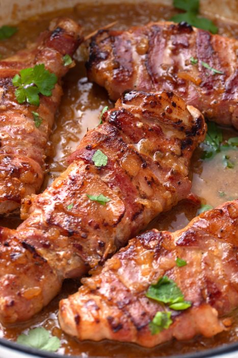 Bacon Wrapped Pork Chops Bacon Wrapped Pork Chops