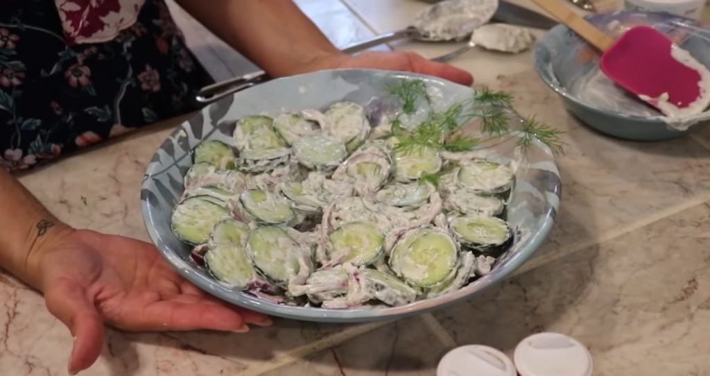 Keto Creamy Cucumber Salad 