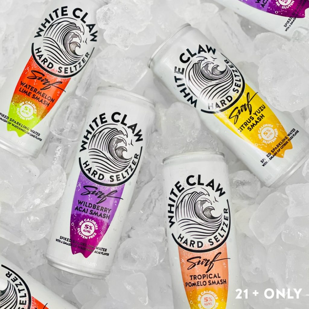 white claw cans