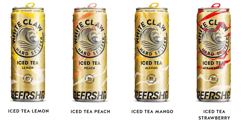 White claw seltzer hard iced tea