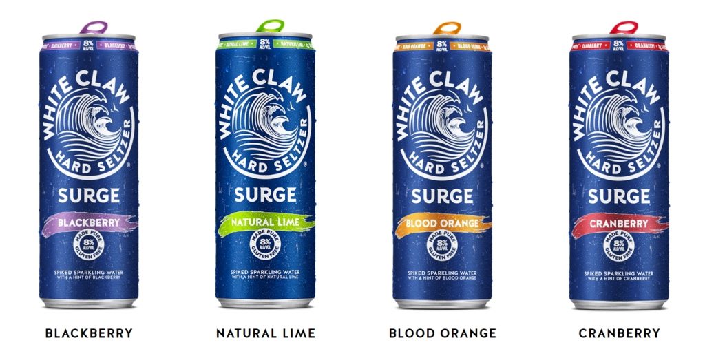 white claw hard seltzer surge