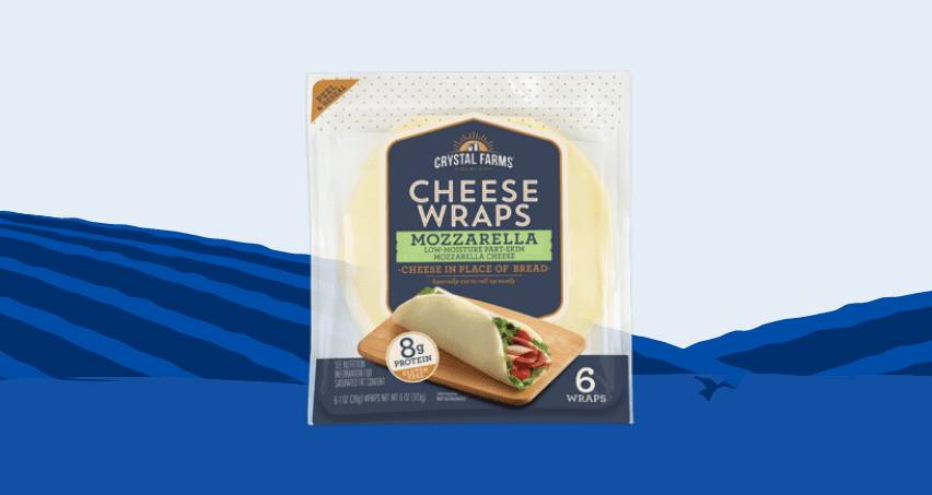 jicama wraps Crystal Farms Mozzarella Cheese Wraps