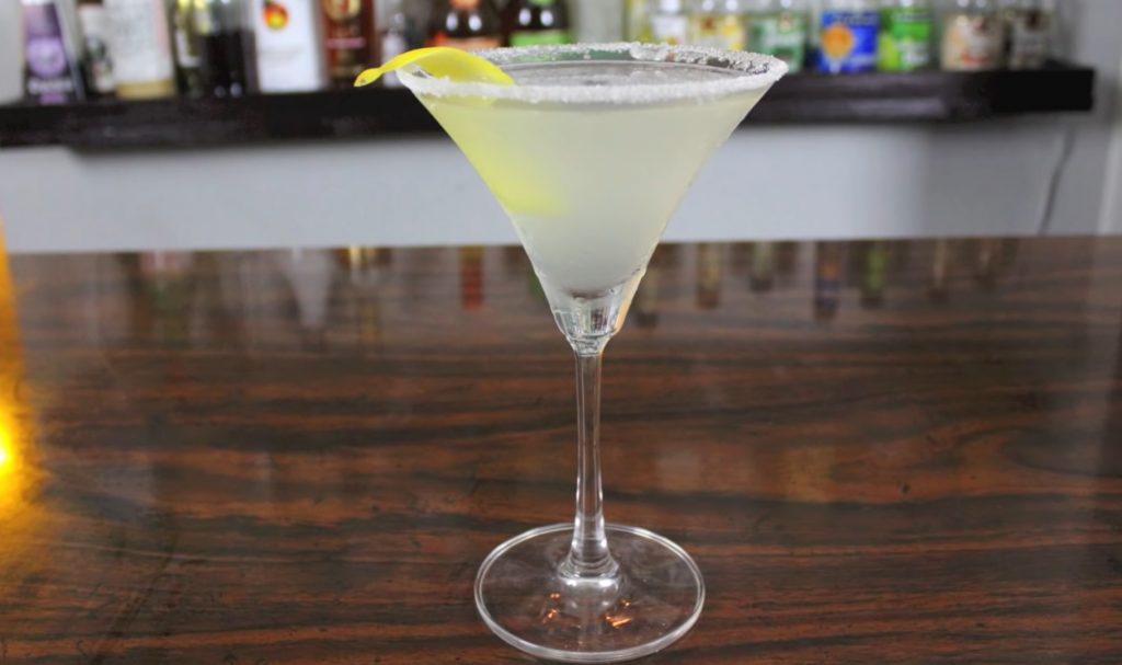 Keto Lemon Drop Vodka Martini