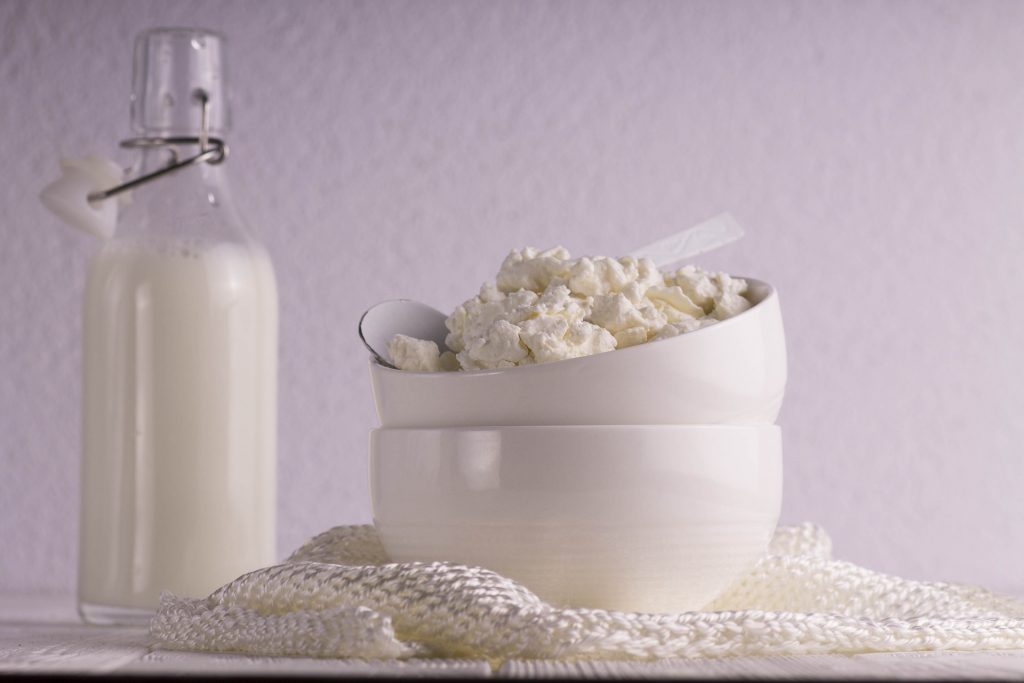 cottage cheese on a plate